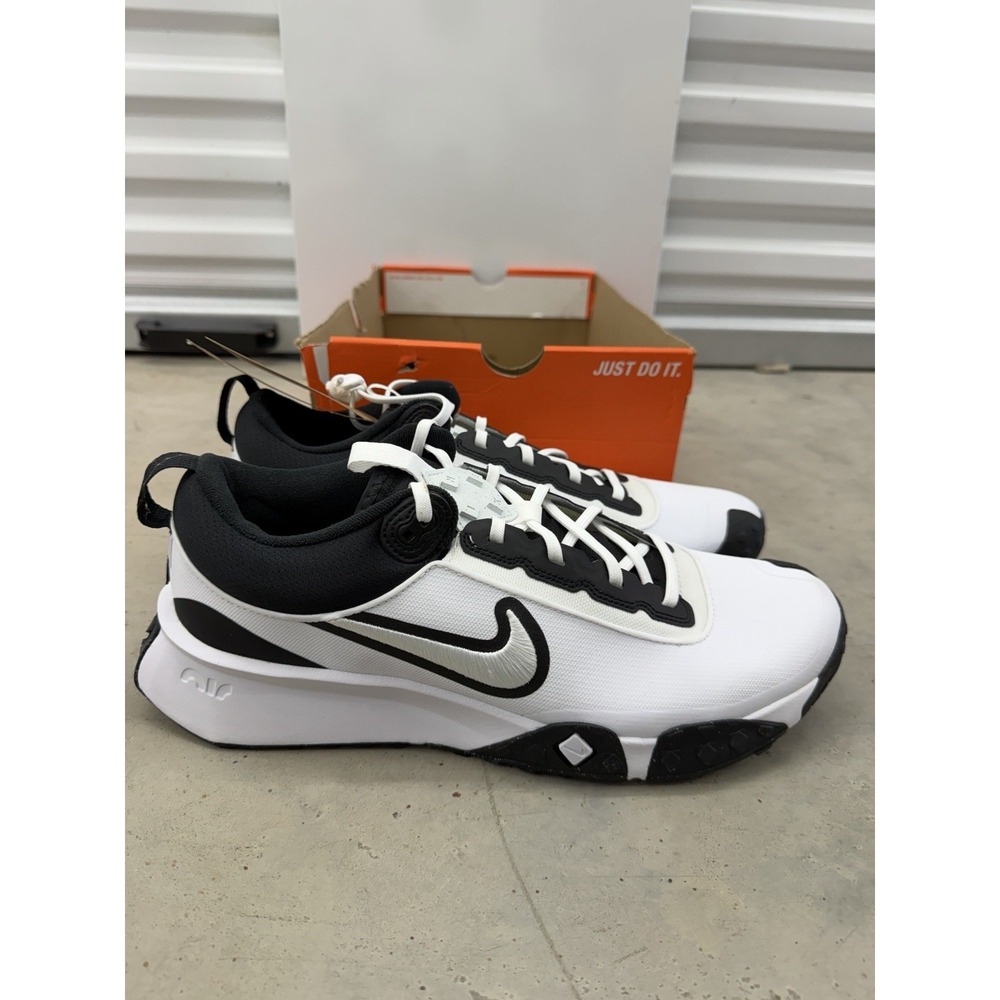 Nike Air Diamond Varsity Men White Turf Baseball Shoe Cleat Size 13 FN7454-102